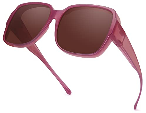 SIPHEW Sonnenbrillen Überziehbrille Damen Herren Sonnenbrille für Brillenträger UV400 Schutz Überbrille Clip sonnenbrillen
