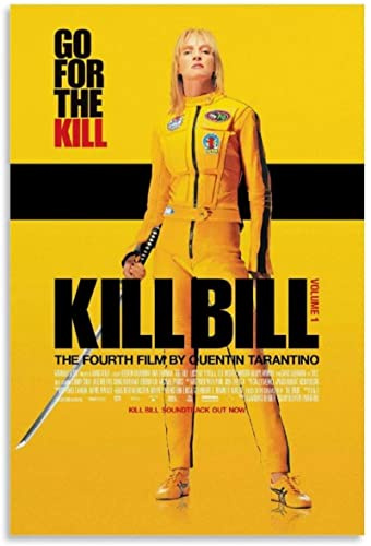 TSALF Leinwand Wandkunst Malerei Kein Rahmen Kill Bill Quentin Tarantino Drucken Bilderbilder für Wohnzimmer Schlafzimmer Dekor 50x70cm