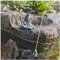 livelyfish Aquarium-Dekorationen, Statue, asiatische japanische Bonsai-Figuren, Zen-Gartendekorationen, Sandstein-Ornament für Aquarium, Heimdekoration, B-2