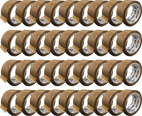 Nastro da Imballaggio Avana Super Silenzioso 50X66 Adesivo con Srotolamento Silenzioso LOW NOISE Per Imballaggi e Spedizioni ECOMMERCE (36 pezzi)