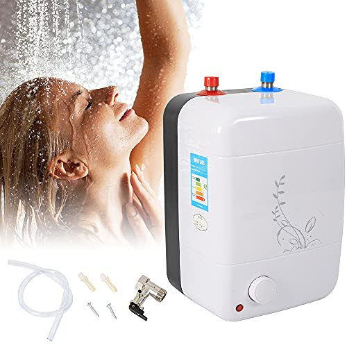 Calentador de agua eléctrico 8L Depósito de agua caliente bajo fregadero Calentador de agua pequeño tanque de agua caliente 8L resistente a la presión Calentador de agua 8L bajo fregadero resistente a