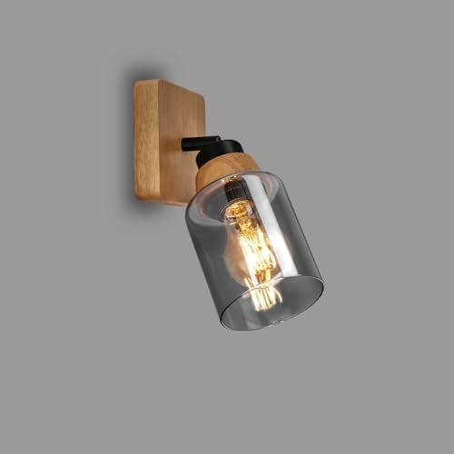 BRILONER – Leselampe, Wandleuchte Innen, Lampe, Wandlampe Innen, Schwenkbar, Wohnzimmerlampe, Schwarz