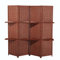 Raumteiler Paravent Innen, Trennwand Holz, Mobiler Raumtrenner Sichtschutz, Faltbar Blickdicht Stellwand, 4 Teilig Raumteiler, Trennwand Balkon Modern (A 180x170cm)