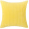 2er Set Kordsamt Kissenbezug,Kissenhüllen Dekorative Sofakissen Dekokissen Weicher Zierkissenbezug Wohnzimmer Sofa Schlafzimmer Dekor,Couchkissen Dekokissen Zierkissenbezug,Zitronengelb,45 x 45cm