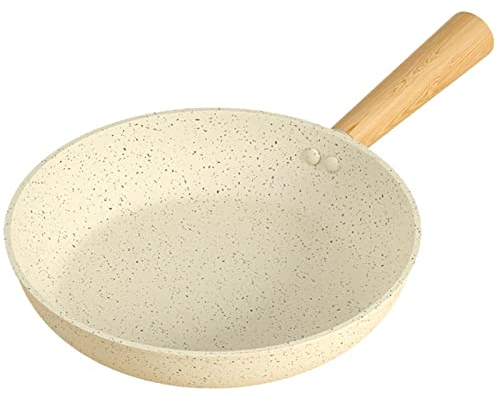 SHOUKAII , Casserole Blanche Poêle Antiadhésive Durable Cuisinière À Induction Cuisinière À Gaz Casseroles Casseroles Ustensiles De Cuisine Ustensiles De Cuisine for Accessoires De Cuisine Wok