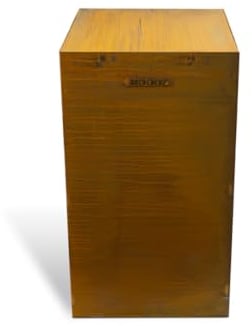 MOODZ Outdoor Living Socle pour brasero de 100 cm de diamètre - Socle en Acier Corten - Socle Design pour Jardin - 45 x 45 x 80 cm