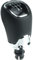 Newtown2700-parts Schaltknauf Schalthebel schwarz Chrom Leder kompatibel für Skoda Octavia Yeti Superb 6 Gang