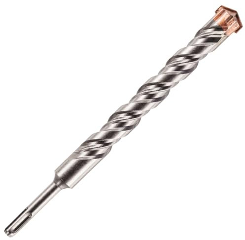 25mm x 260mm Long SDS Plus High Performance Hammer Drill Bits, Professional Tungsten Carbide Cross Tipped Masonry Drill Bit For Brick, Concrete, Stone, Granite. 25mm SDS Drill Bit