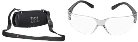 JBL Xtreme 3 Musikbox in Schwarz – Wasserdichter, portabler Stereo Bluetooth Speaker & JSP Junior Stealth 7000 klare HC Linse (EN166.1.F.H.K) (ASA918-321-100)