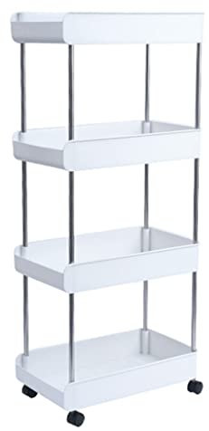 Multifunctional Rack Storage Trolley Kitchen Bathroom Household Storage Rack (Color : E, Size : 93.5cm*40.5cm) (E 93.5cm*40.5cm)
