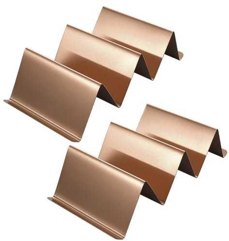 Supporto per taco in acciaio inox, vassoio per taco (oro rosa)