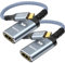 Highwings USB C HDMI Adapter 4K@60Hz 2PACK, USB Type-C auf HDMI Adapter [Thunderbolt 3] Kompatibel für iPhone 16/15 Pro/Plus/Max, für MacBook Pro/Air, für iPad Pro/Air, für Dell XPS, für Galaxy S10/S9
