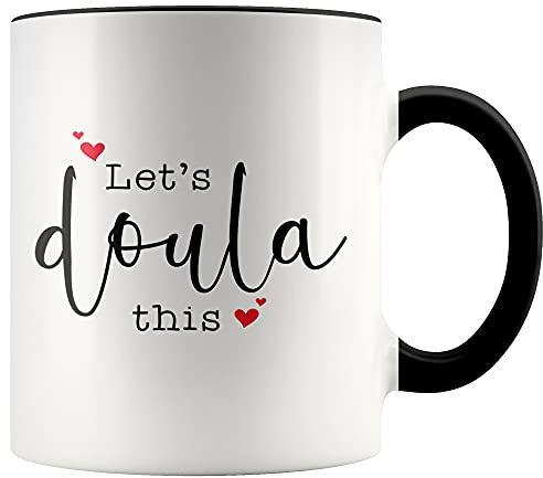 Personalisierte Tasse Keramik Kaffeetassen Einzigartig Retro Tasse Personalisiert Becher Lustig Geschenk Für Kollegen Männer Weihnachten 330 Ml Lässt Doula Diese Doula