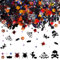 Halloween Deko Konfetti, Halloween Party Confetti, Halloween Konfetti Streudeko Tischdeko, Halloween Dekoration Konfetti Hexen Sterne Fledermäuse Kürbisse Spinnen