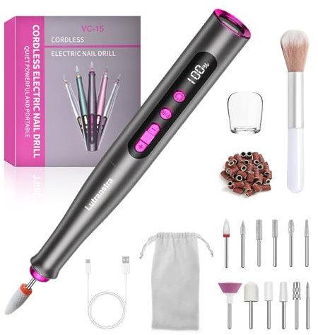 ponceuse ongles professionnelle 35 000 tr/min, lime electrique ongle rechange polissage ongles électrique, outil de polissage de machine de manucure pédicure, nail drill