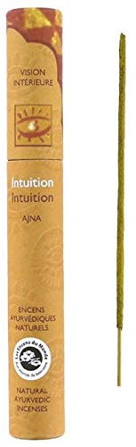 16 bâtonnets d'encens ayurvédique Naturel - Intuition
