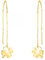 SOFIA MILANI - Damen Ohrringe 925 Silber - vergoldet/golden - Kleeblatt Stab Durchzieher - E2679