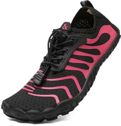 Hanani Chaussures Aquatiques pour Homme et Femme Séchage Rapide Chaussures de Surf Chaussures de plongée Légères Chaussons de Nager Aqua Water Shoes Unisexe Antidérapant