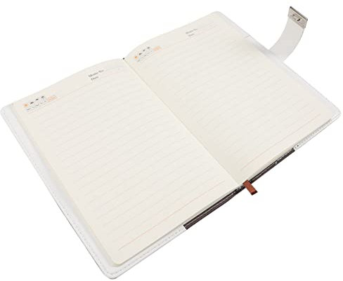 NUOBESTY Corporate Book Kit Diary Notebook for School Notebook Notepad Notebook with Pen Electronic Lockable Diary for Lockable Journal Tablet Small Notebook Passwords Black Pu