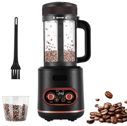 Coffee Roaster Machine 100g Hot Air Coffee Roasters 2200W Electric Coffee Bean Roaster with Timer Adjustable Heating and Cool Setting for Cafe Shop Home Use 220V