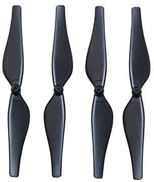 Jodriva 4 STÜCKE Fernbedienung Propeller Spielzeug Teile Bunte Propeller Klinge Zubehör Teile, for DJI, Tello Drone Ersatzklingen für Drohnen(Black)
