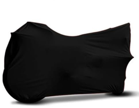 Indoor Motorradabdeckung für BMW S 1000 RR K60 HP4 Race(2017 2018 2019 2020 2021-), Stretch Stoff Innen Staubschutz-elastischer Motorradplane Motorrad Schutzhülle für Garage,A Black-Velvet