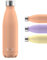 FLSK Trinkflasche – Premium Edelstahl Thermosflasche – 100 % auslaufsicher & kohlensäuregeeignet – hält 24 h kalt & 18 h heiß – BPA-frei (peach, 500 ml)