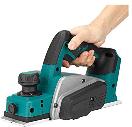 18V 15000RPM Rechargeable Electric Planer Cordless Handheld Wood Cutting Tool with Wrench for 18V Battery