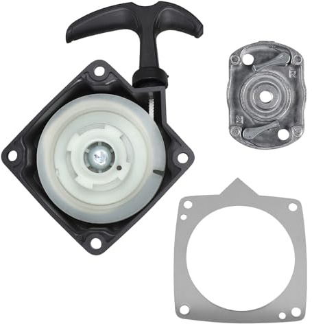 LALAGO Avviatore a Strappo per Decespugliatore da 43 ccm – 52 ccm, Avviatore a Fune per decespugliatore + Pedana + Guarnizione, per Multitool Fuxtec, Rotfuchs, Brast, Timbertech e altro (1 Pezzo)