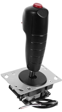 jojofuny Reusable Flight Stick Joystick Replacement Gaming Rocker with Vibration Micro Switch Pcb for PC Flight Simulator Controllers