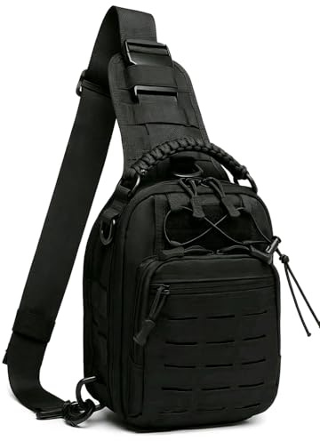 Vdones Taktischer Sling Bag für Herren, Crossbody Bag, EDC Umhängetasche für Damen und Herren