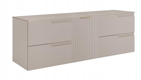 Rodan Moderne Möbel - Schrank Kaschmir - Möbelstück - Bastelregal – Bastelplatte 160 x 57 x 46 cm
