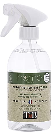T’nB - Spray De Nettoyage Multi Surface, Nettoyant Ecran pour TV, Tablette, PC/Ordinateur Portable, Smartphone, LCD, LED, Spray aux Huiles Essentielles - 500 ml