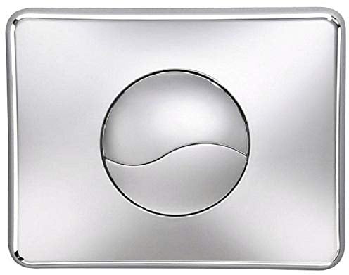 Plaque de commande WC murale Siamp Verso 800, chromé brillant