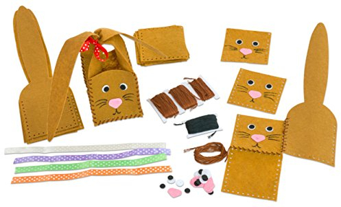 Daggis - Osterhasen-Korb Langohr, 6 Stück - Osterkörbchen Bastelmaterial Kinder