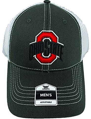 NCAA Collegiate Headwear Herren Mütze Ohio State Buckeyes bestickt Grau Ghost Mesh Back Cap