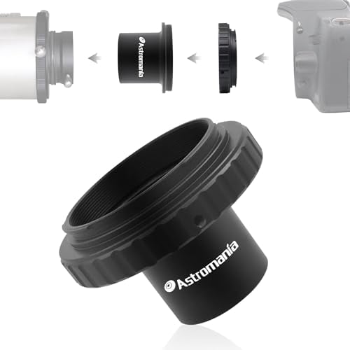 Astromania t-ring e M42 a 3,2 cm adattatore telescopio (t-mount) per tutte le fotocamere Canon EOS DSLR/SLR