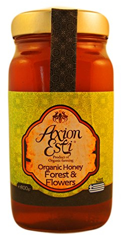 Greek Organic Honey Forest & Flowers 800g glass jar
