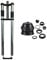 CDHPOWER Bicycle Fork 26 and 1 1/8 Headset Combo - Triple Tree Non Suspension Fork w/Double Shoulder fit 26x3.5 Fat tire -Gas Motorized Bike