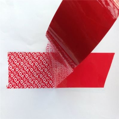 StickersLab - Nastro adesivo anti manomissione colore rosso 25/50mm x 50 MT antieffrazione (25MM x 50MT)
