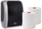 Blanc HYGIENIC Set: Handtuchrollenspender Sensor, berührungslos, Blanc Cosmos 2 Handtuchrollen Premium TAD - PRODUKTSET Farbe Silber/Schwarz
