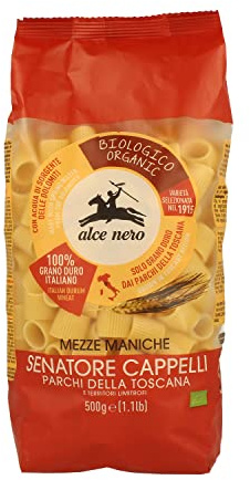 Alce Nero Bio Mezze Maniche Senatore Cappelli Parchi Della Pasta, glutenfrei, 500 g