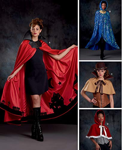 Simplicity Sewing Pattern S9008 Misses' Cape with Tie Costumes