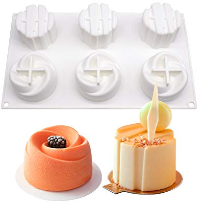 Moule à gâteau en Silicone, moules 3d, 6 Trous Forme de deux en une déesse