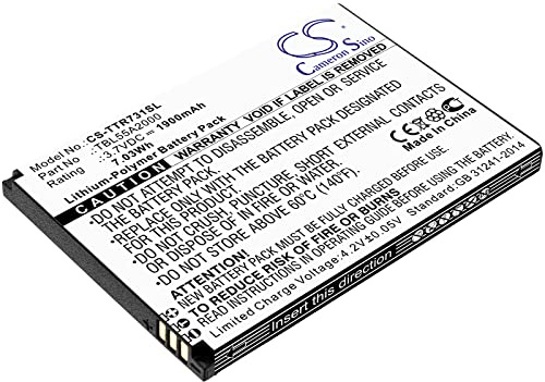 TCTK Akku 1900mAh Kompatibel mit [TP-Link] M7310, M7350 ver 3.20, M7350 ver 4.0 Ersetzt TBL55A2000