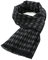 Durio Schal Herren Warm und Weiche Winterschal Herrenschal Gestrickt Plaid Winter Lange Schals XY015-Schwarz Einheitsgröße