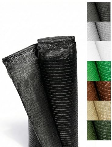 Jardin202 - Brise-vue 110 g/m² Premium | ombrage et confidentialité pour jardin, clôture, patio et terrasse | Protection UV | 1 x 50 m (noir)