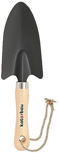 KOTARBAU® Truelle à Fleurs 170 mm Mini Pelle pour Jardinage Truelle de Transplantation avec Manche en Bois 31 cm Accessoire de Jardinage Outil de Jardinage Accessoires de Plantation