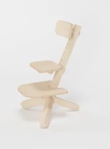 MAMOI® Modernes Holz Hochstuhl für Kleinkinder | Nachhaltig Kinderkraft Kinderhochstuhl aus natürlichem Holz | Baby Holz Hochstuhl minimalistisches Design | 100% ECO | Made in EU