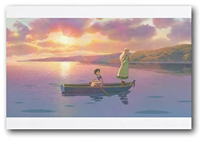 Studio Ghibli When Marnie Was There, Poster, japanischer Anime-Druck, Fotokunst, Malerei, Leinwand, Poster, Zuhause, moderne Dekoration, Poster, 20 x 30 cm